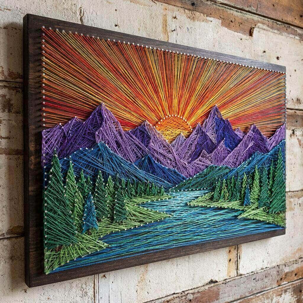Landscape - String Art Example
